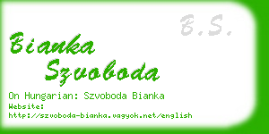 bianka szvoboda business card